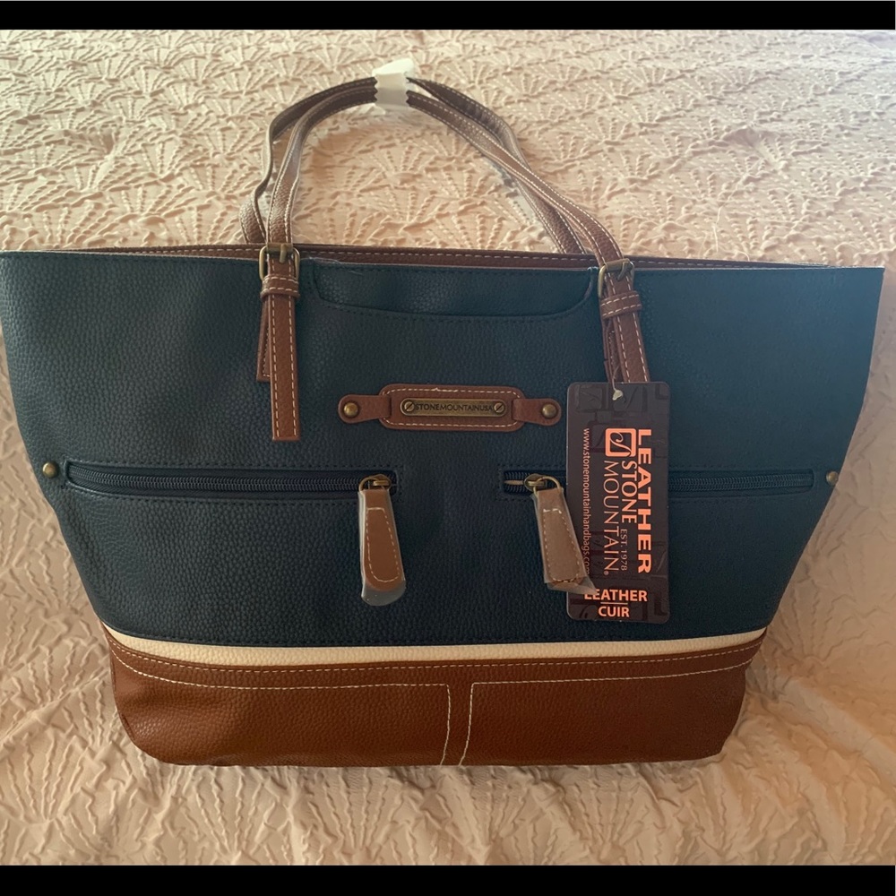Stone Mountain brand new leather tote